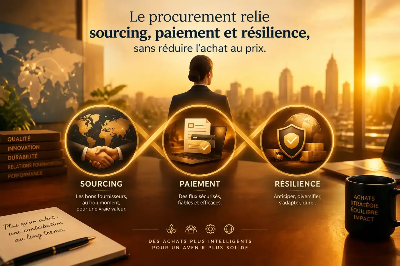 Le procurement relie sourcing, paiement et résilience, sans réduire l’achat au prix