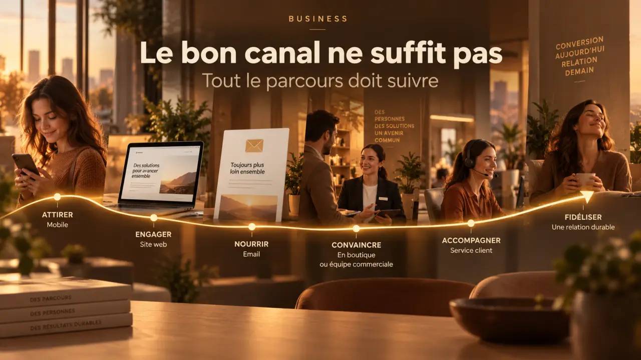 Acquisition client : le bon canal ne suffit pas, tout le parcours doit suivre