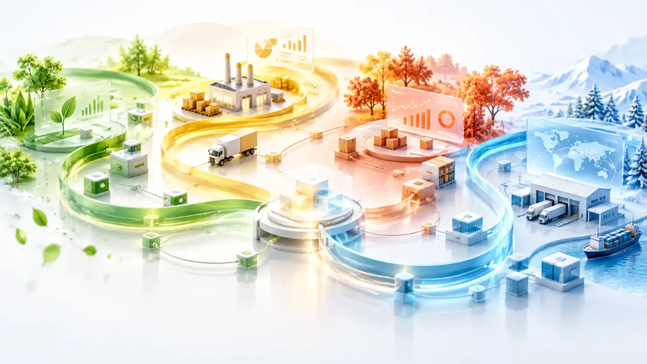 Visualisation abstraite de flux de données interconnectés dans une entreprise